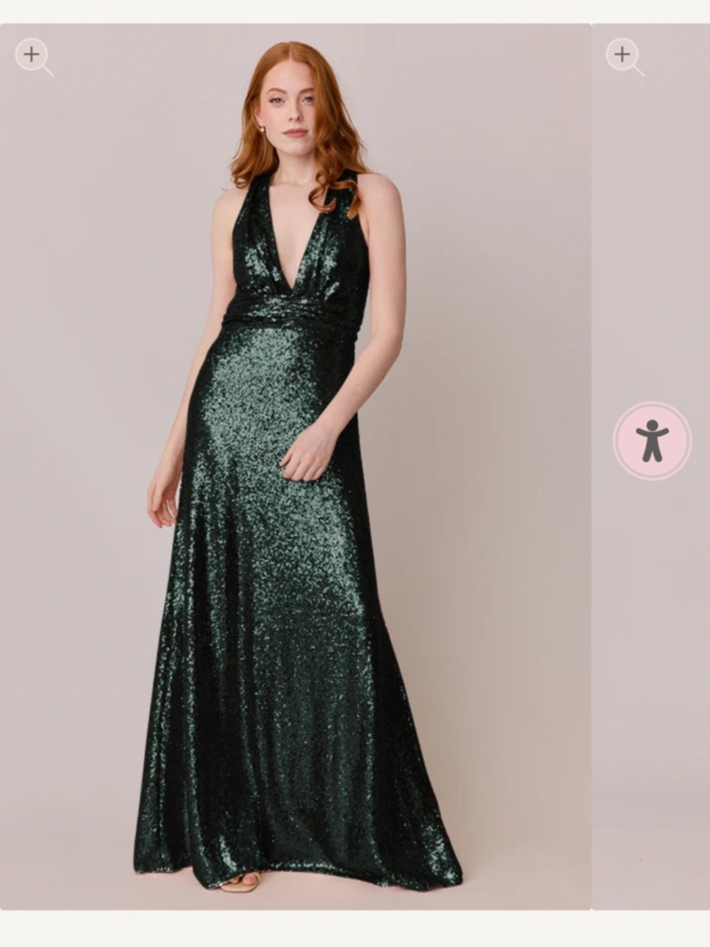 Revelry Green Sequin Dress